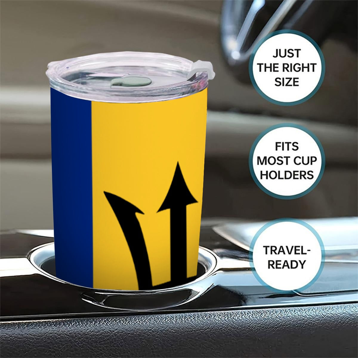 Custom 20OZ Tumbler With Sliding Lid Printed in USA